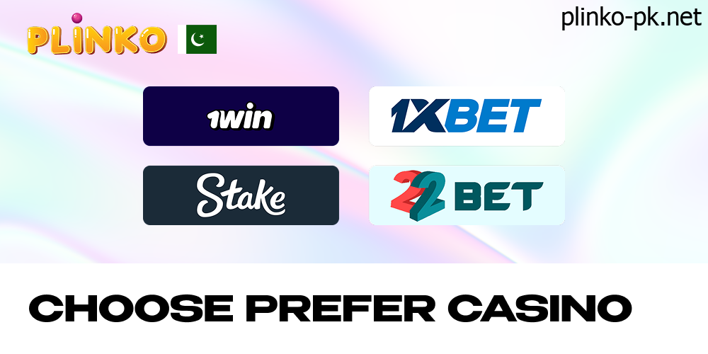 Choose a prefer online casino from Pakistan