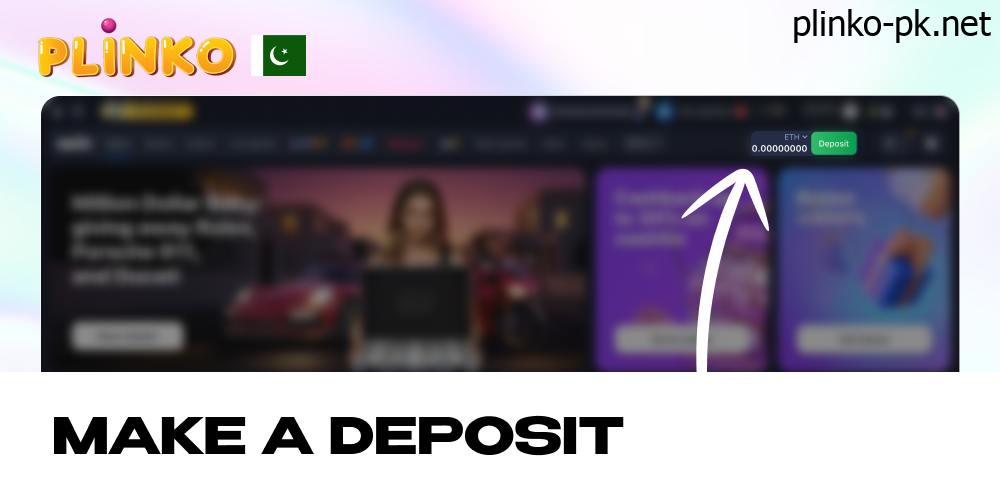 Make a deposit in casino