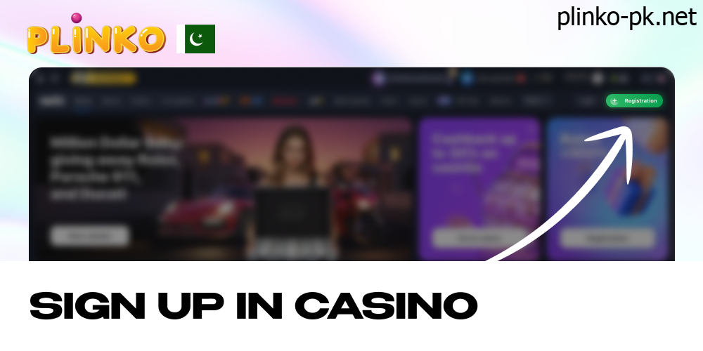 Sign in or Sign up in your casino account