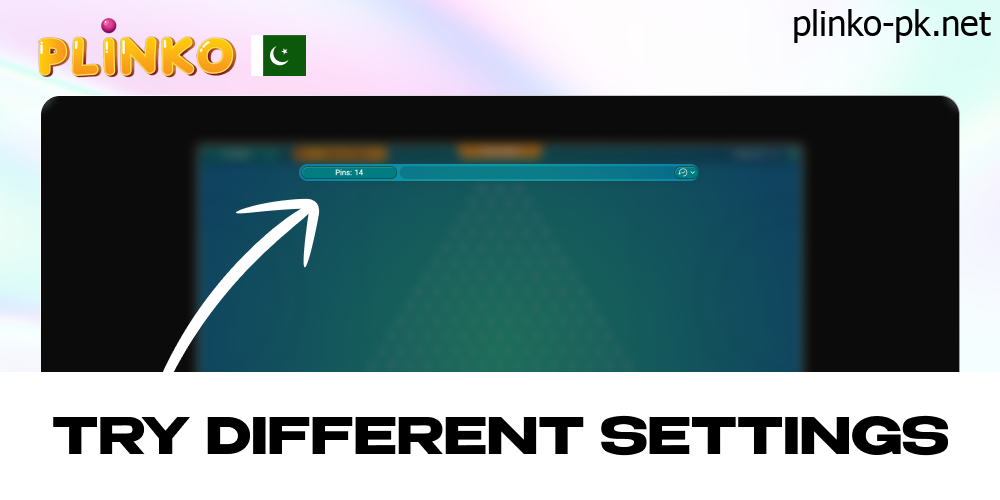 Try different settings in Plinko Demo Game